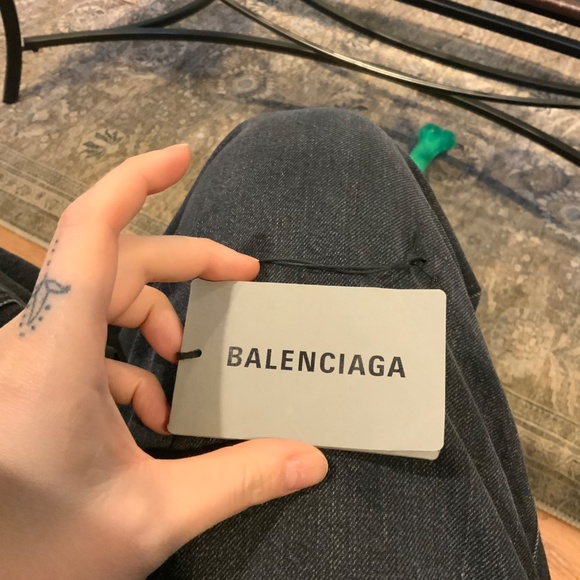 Balenciaga oversized unifit distressed metal hoodie gray size 4 - Picture 3 of 6